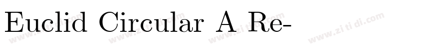 Euclid Circular A Re字体转换